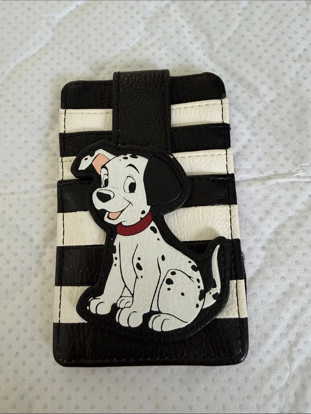 Loungefly Black & White Dalmatian Stripe Card Holder